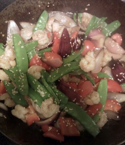 asian stir fry shrimp snow pea